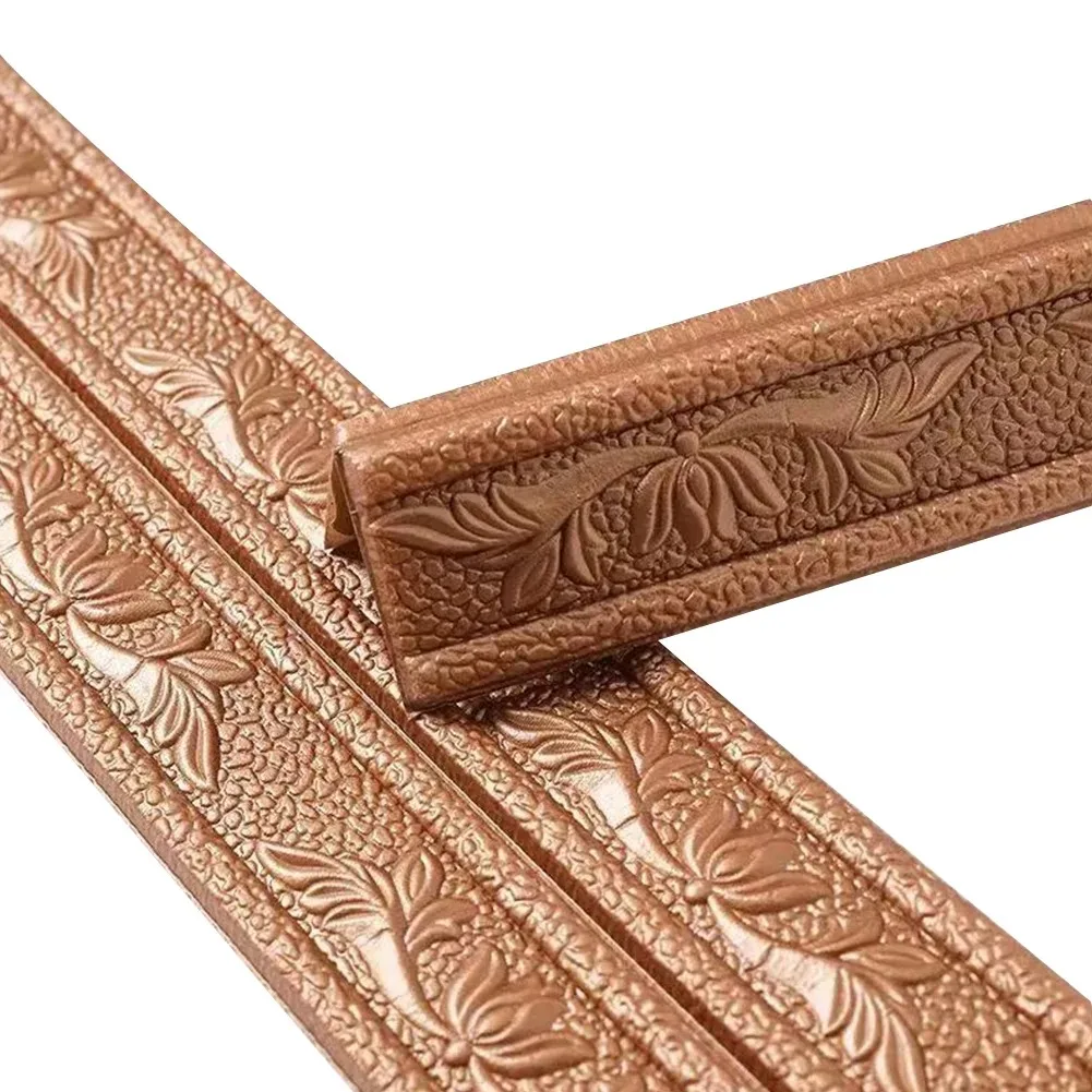 

1 Шт., 230x8 См, 3D-наклейки На Стену Из Полистирола, Самоклеящиеся Декоративные Бордюры, Обои Для Дома И Спальни, Декор Из ПВХ