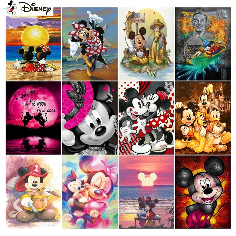 

Алмазная вышивка Disney 5D, набор для рукоделия «мультяшный персонаж», картина для творчества, вышивка крестиком, украшение для дома, подарок