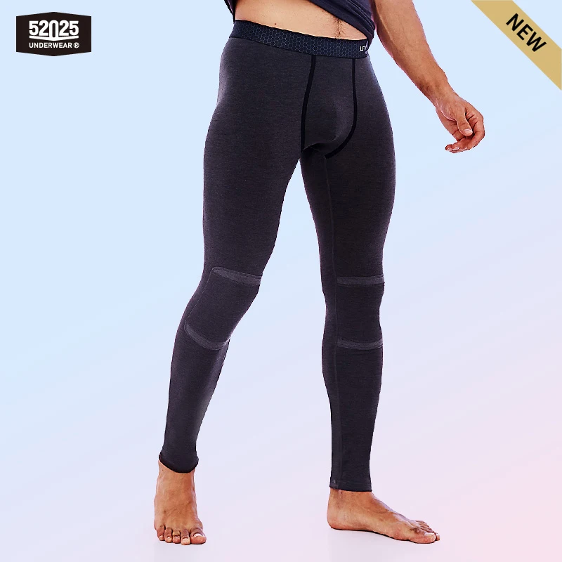 52025 Men's Thermal Leggings Warm Thermal Tights Graphene Soft Warm Fleece-lined Comforable Multi-layer Leggins Thermo Botttoms