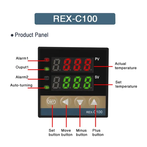 REX-C100 Цифровой термостат 220В