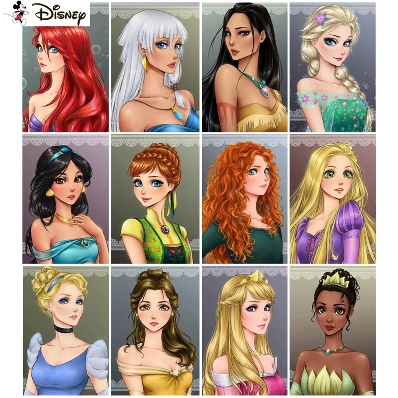 

Алмазная живопись «мультяшная принцесса», алмазная 5D Вышивка «сделай сам», полный набор Стразы для домашнего декора