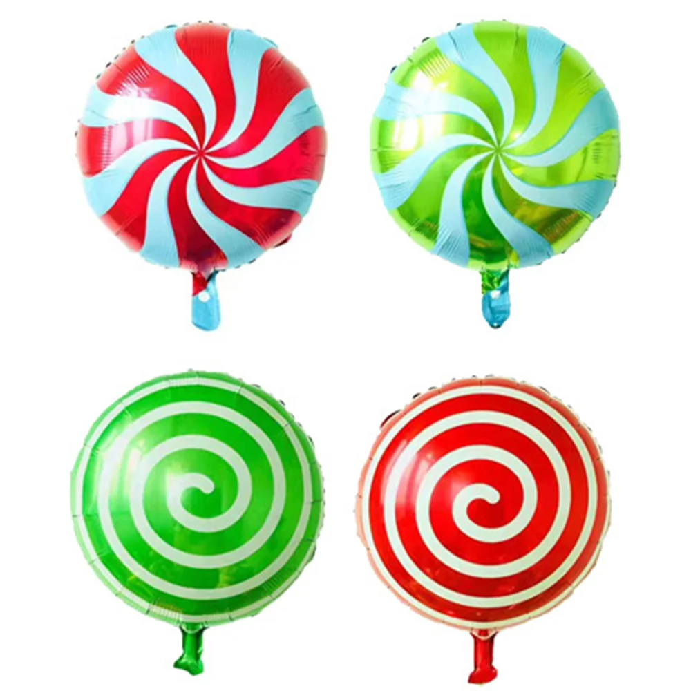 

8pcs Christmas Sweet Candy Foil Balloons Lollipop Windmill Balloon Birthday Baby Shower Wedding Party Supplies Decoration 18inch