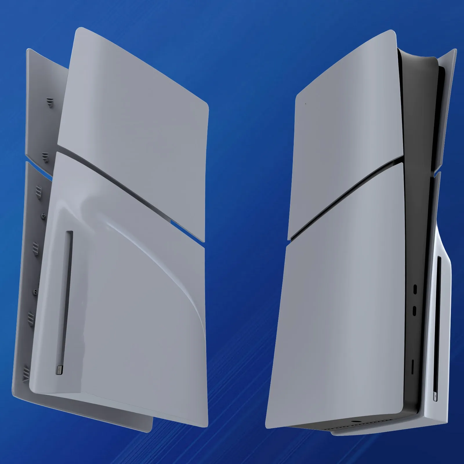 Фото Для PS5 Slim оптический привод/цифровая версия, сменная панель на заказ, ограниченная серия 30th Anniversary, серый корпус игровой консоли из АБС-пластика №1