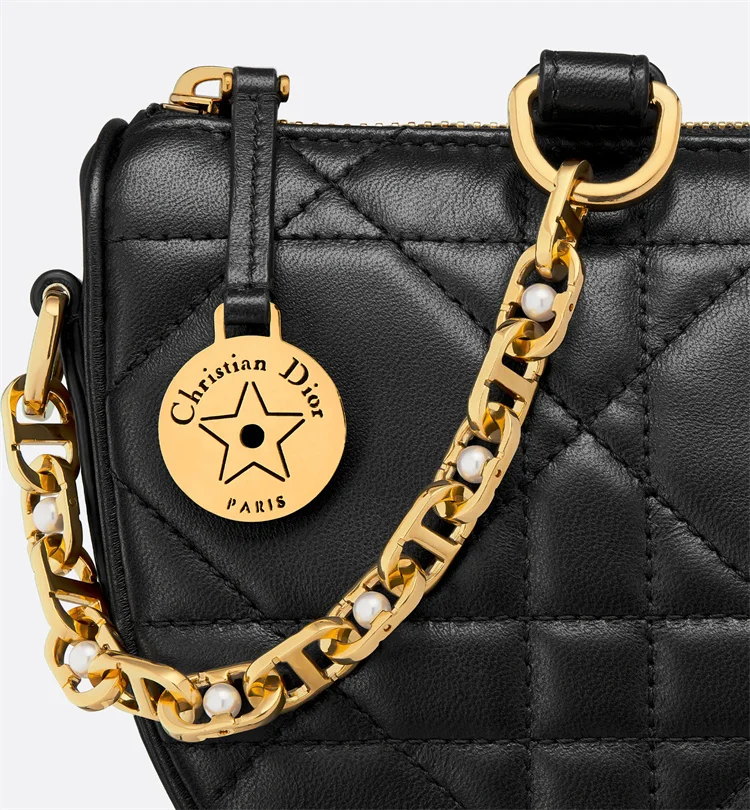 Сумка Star Callisto из черной овчины на цепочке женская сумка через плечо перекинутая