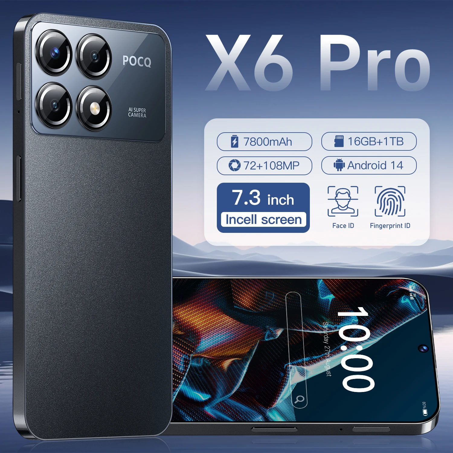 Оригинальный смартфон X6 Pro глобальная версия Snapdragon 8 Gen 3 50 МП + 108 мобильный телефон