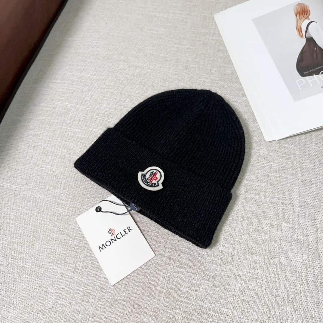 копия 1: 1 Вязаная Шапка MONCLER Новые Мужские И Женские Теплые Вязаные Зимние Шапки