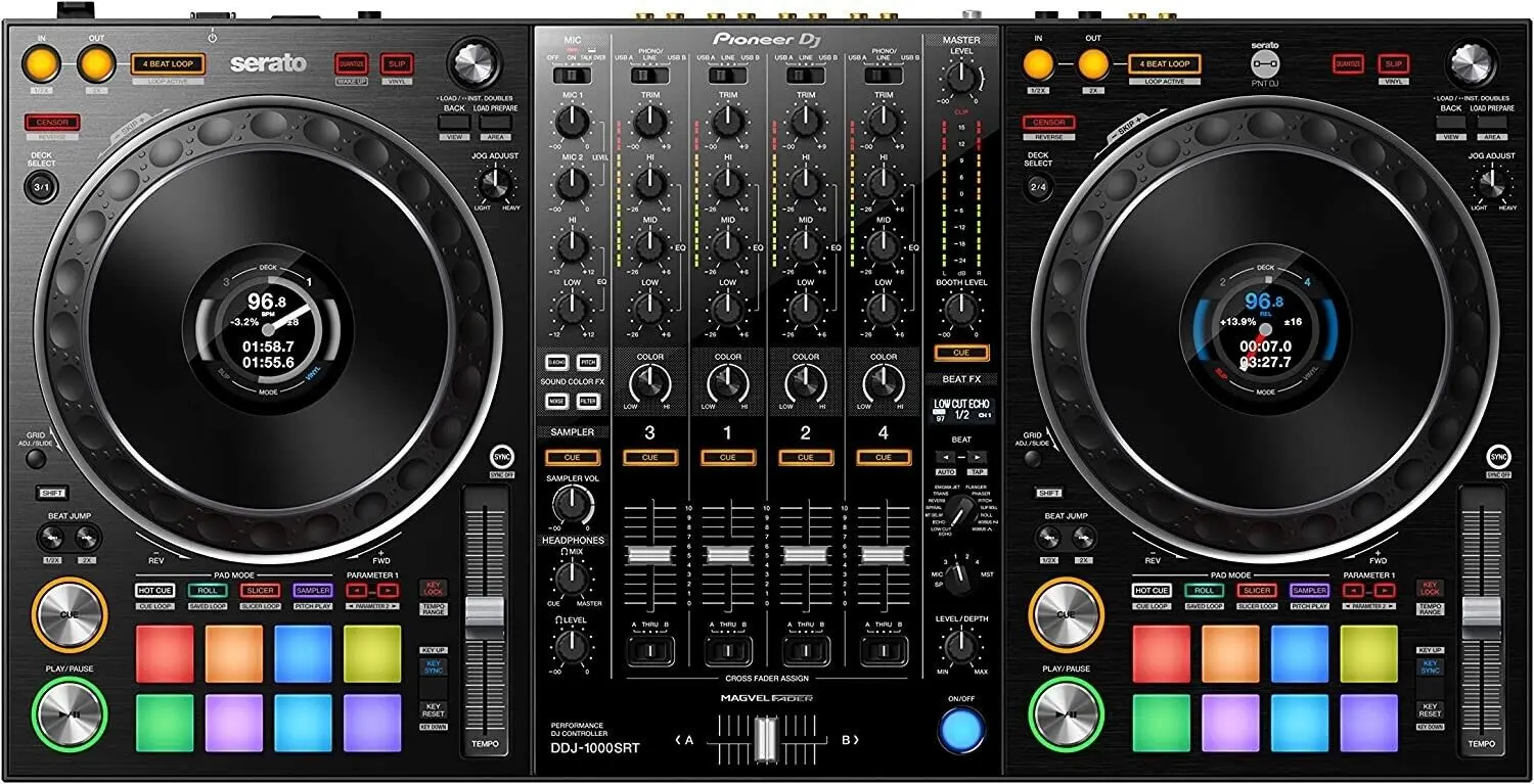 

Best Sale for-Pioneers DJ DDJ-1000SRT 1000 SRT 4-Channel Serato DJ Controller 32GB 64GB gift with 1X Bag