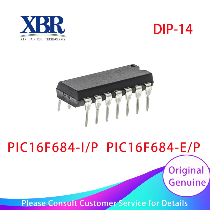 

5PCS PIC16F684-I/P PIC16F684-E/P DIP-14 New original In Stock IC chip