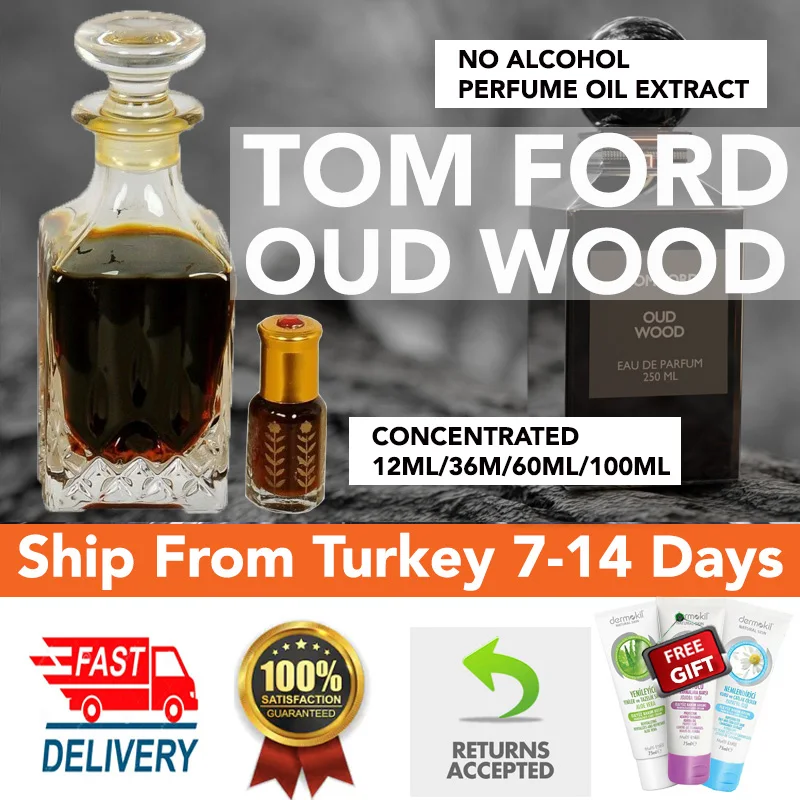 TOM FORD OUD WOOD inspired CONCENTRATED-STRONG ALCOHOL FREE PERFUME OIL 12ML