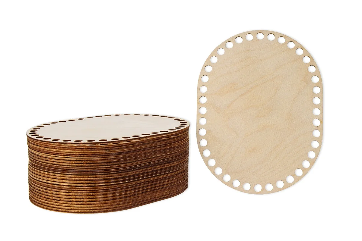 Донышко для вязания корзин 15х20см. &quotБочка&quot. Заготовка из трикотажной пряжи. -