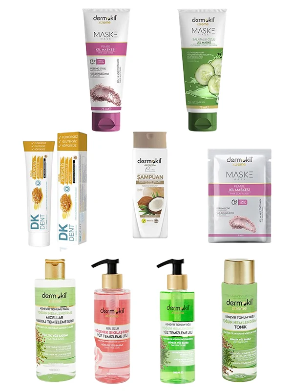 

Набор для ухода за кожей и ртом Dermokil из 9