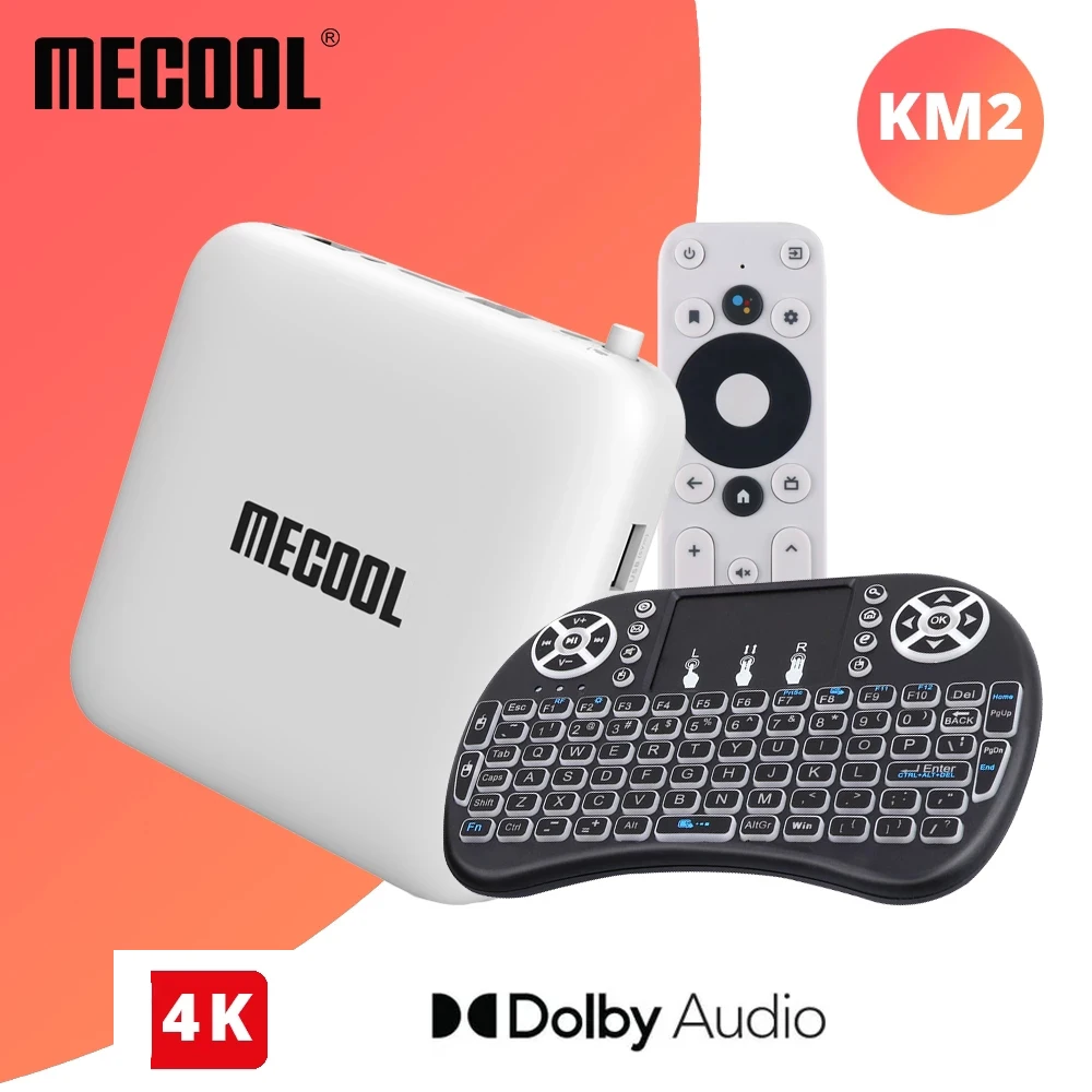 ТВ-приставка Mecool KM2 с сертификатом Google Amlogic S905X2 Android 10 поддержка Netflix 4K Dolby Двойной