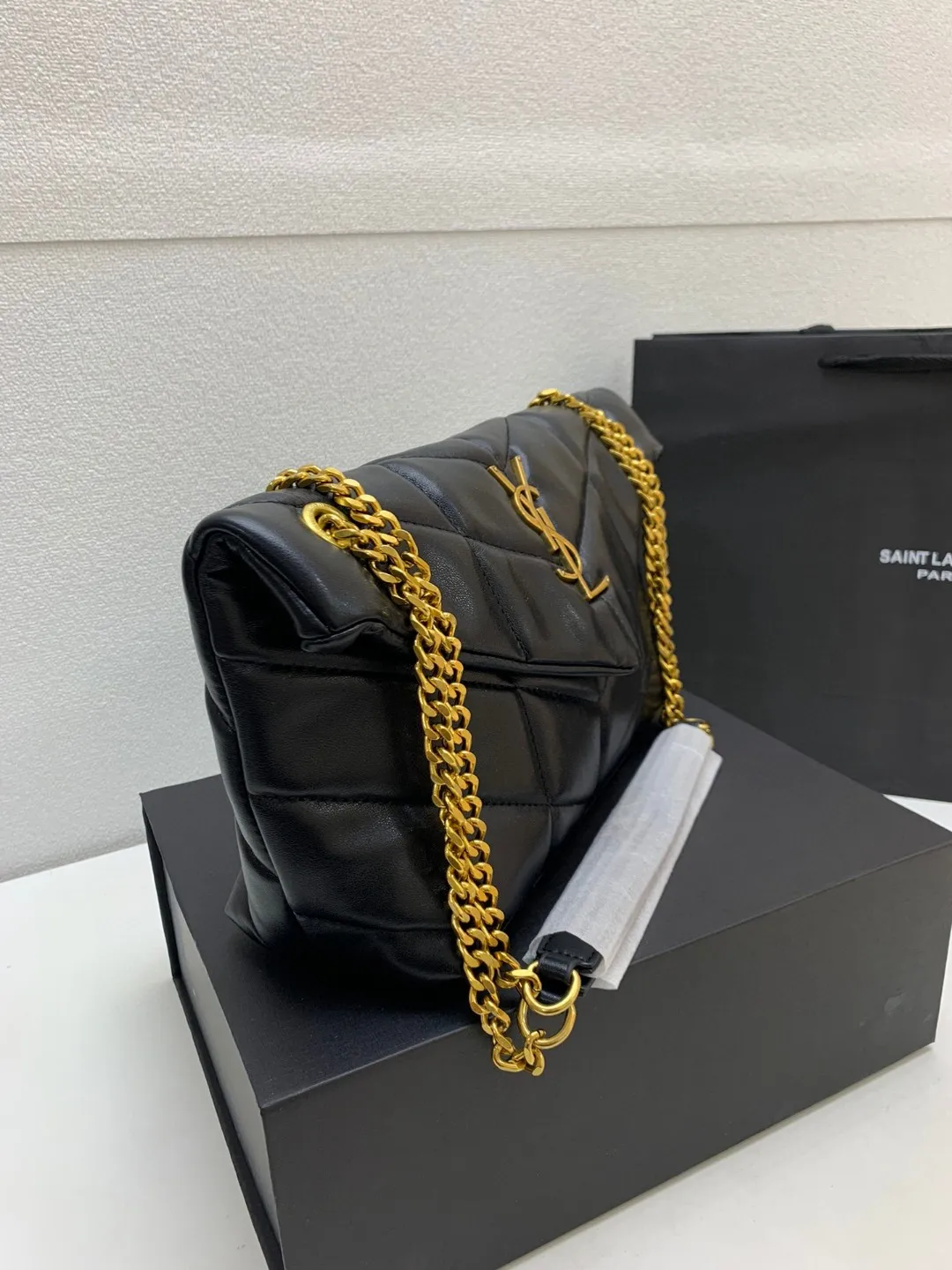 Кожаная сумка YSL 28СМ*10СМ*19СМ