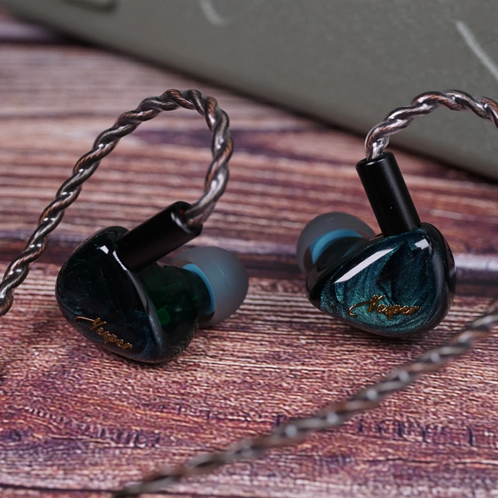 Гибридный монитор-вкладыши Hi-Fi DJ Музыкальные спортивные наушники с 2-контактным