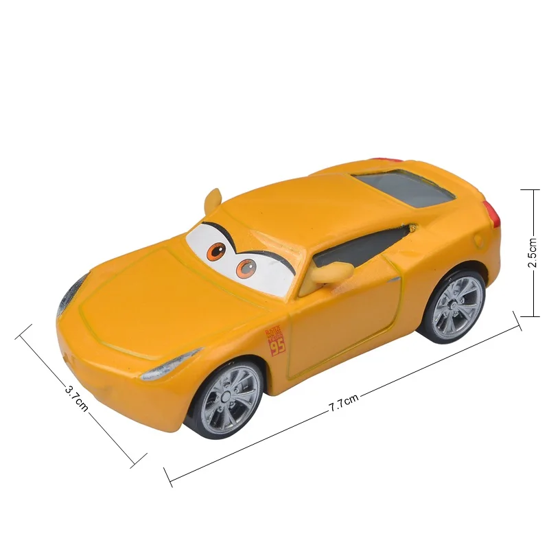 1:55 Disney Pixar Cars 3 Metal Diecast Car Toys Lightning McQueen Dinoco Gold Silver Cruz Car Model Toy For Boy Birthday Gift images - 6