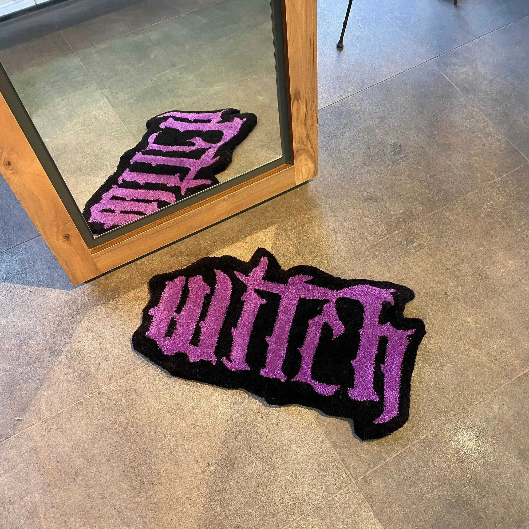 Мягкий фланелевый ковер ручной работы с изображением ведьмы