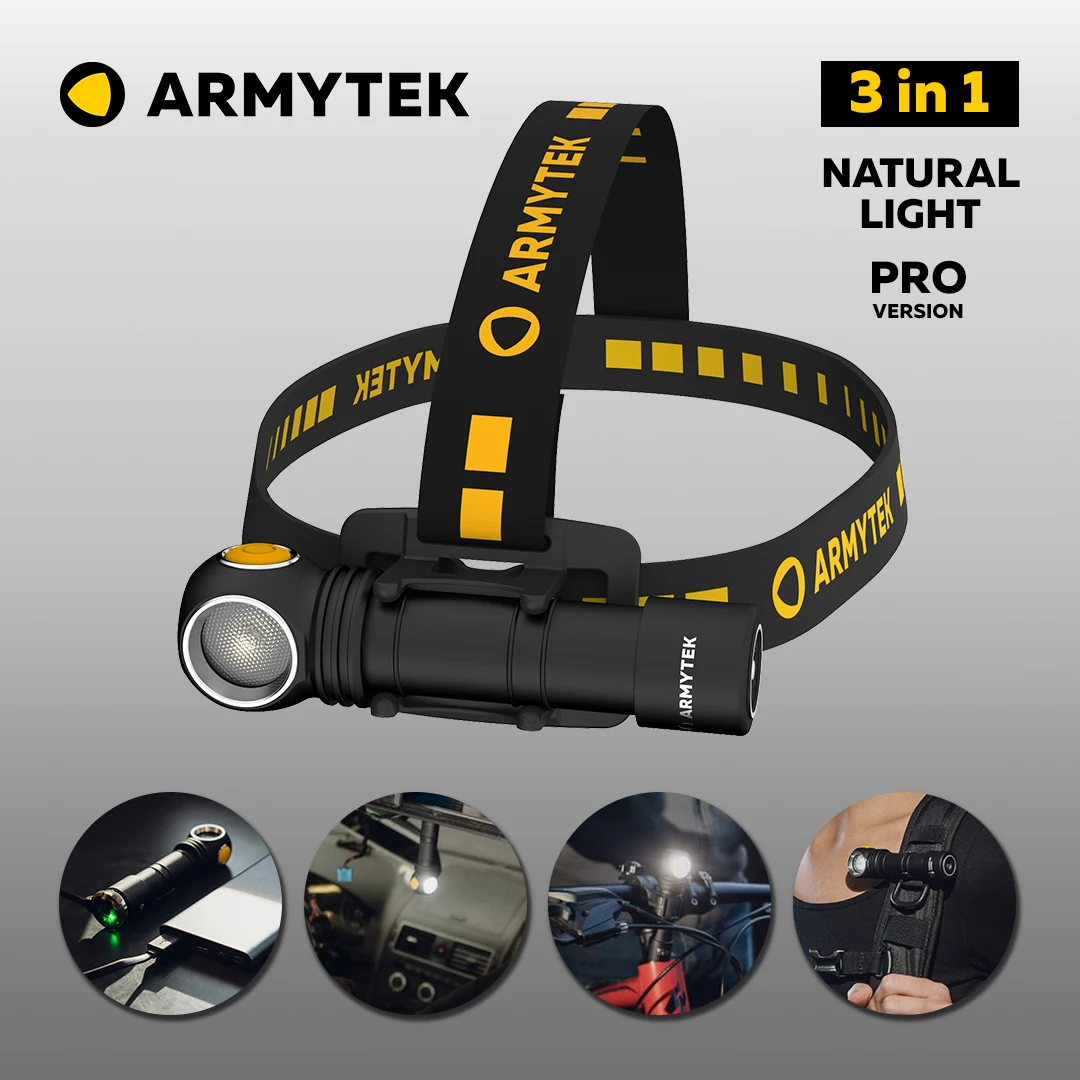 Налобный фонарь Armytek Wizard C2 Pro Nichia Magnet USB (F06801W) мультифонарь 3 в 1 + аккумулятор 18650