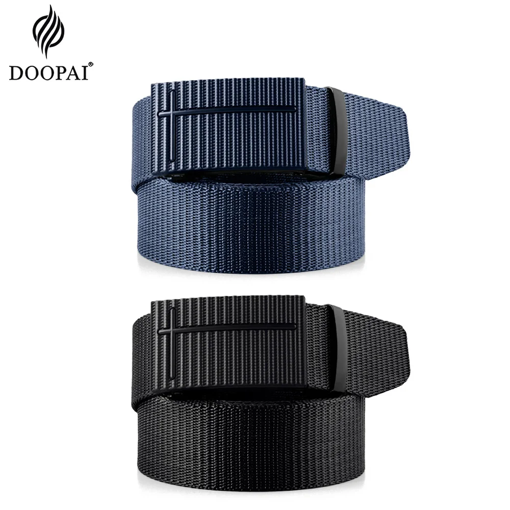 DOOPAI Men Belt Alloy Buckle Breathable Belts For Men Cowboy Designer Waistband Belt Corps Canvas Outdoor Hunting Tactical Belt