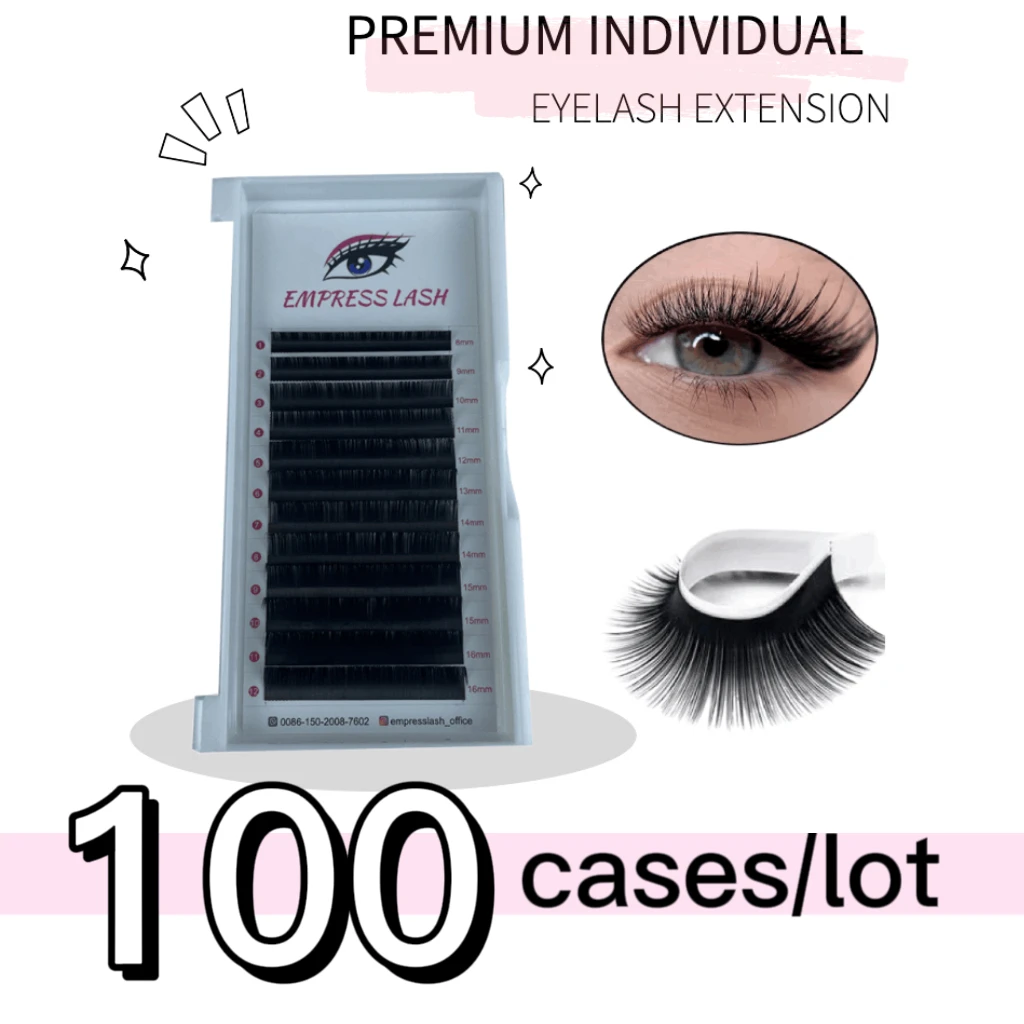 Ресницы для наращивания из искусственной норки 100 лотков/партия |