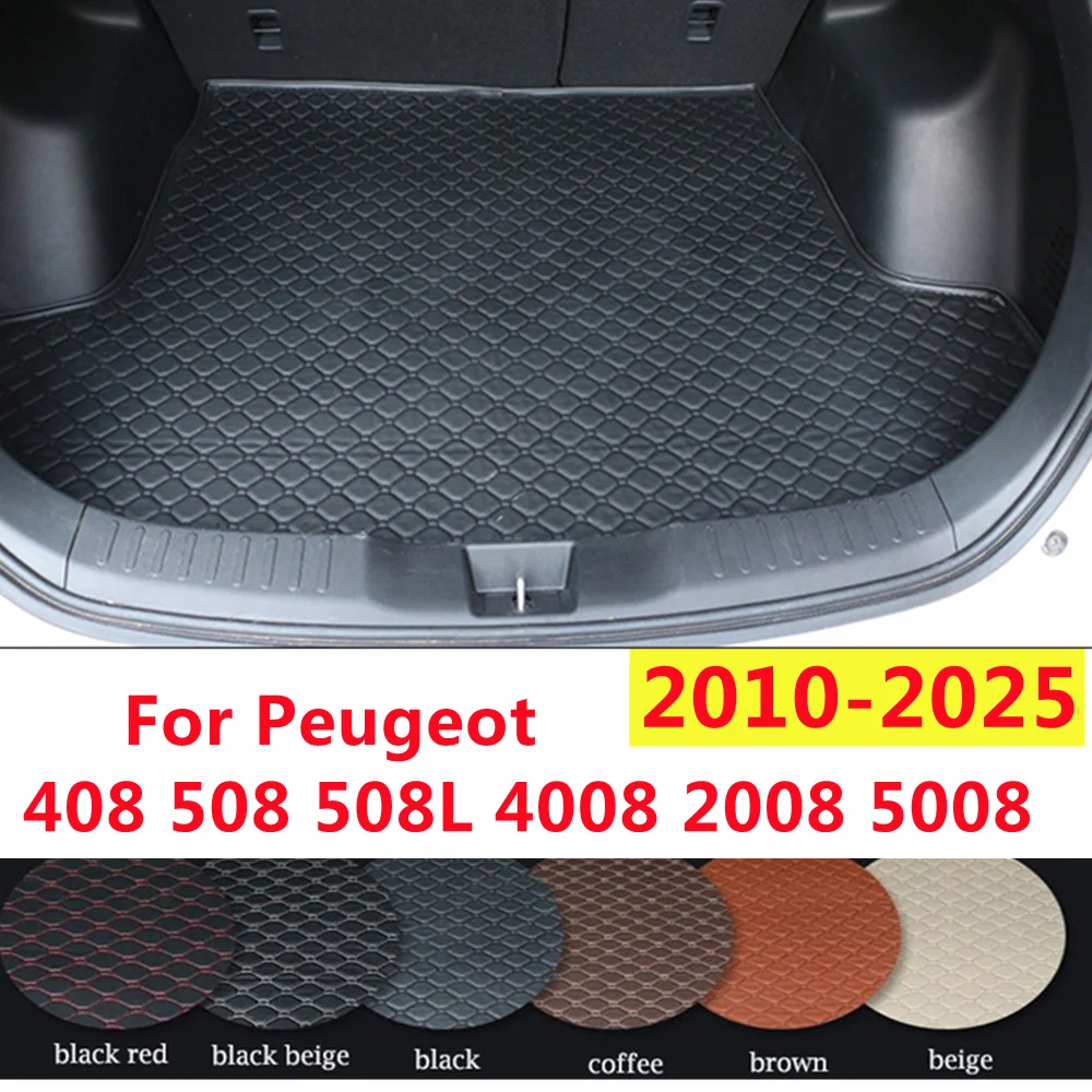 YJ коврик в багажник автомобиля задний чехол ковер на заказ подходит для Peugeot 408 508