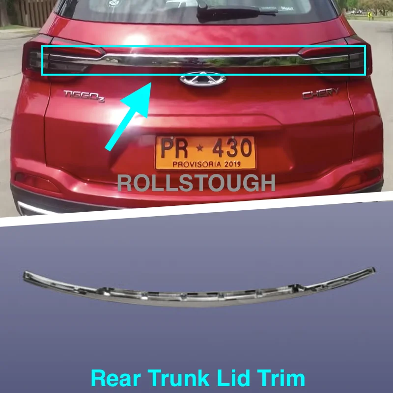 

Хромированная накладка на крышку багажника для Chery Tiggo 3 4 2020-2022