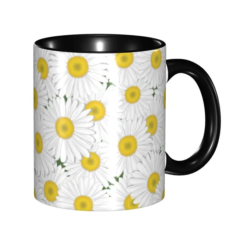 

Ceramic Coffee Mug Chamomile Flower Paint Coffee Mug Tea Cup Large Milk Coffee Cups