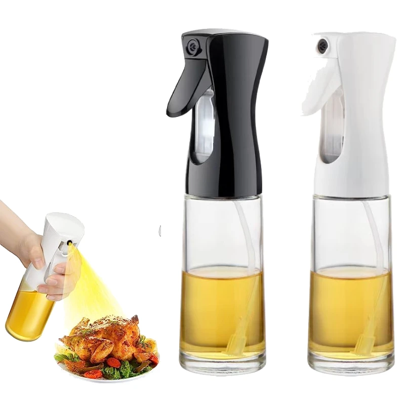 200ml 300ml Oil Spray Bottle Kitchen Cooking Olive Oil Dispenser Camping BBQ Baking Vinegar Soy Sauce Sprayer Containers Gadget