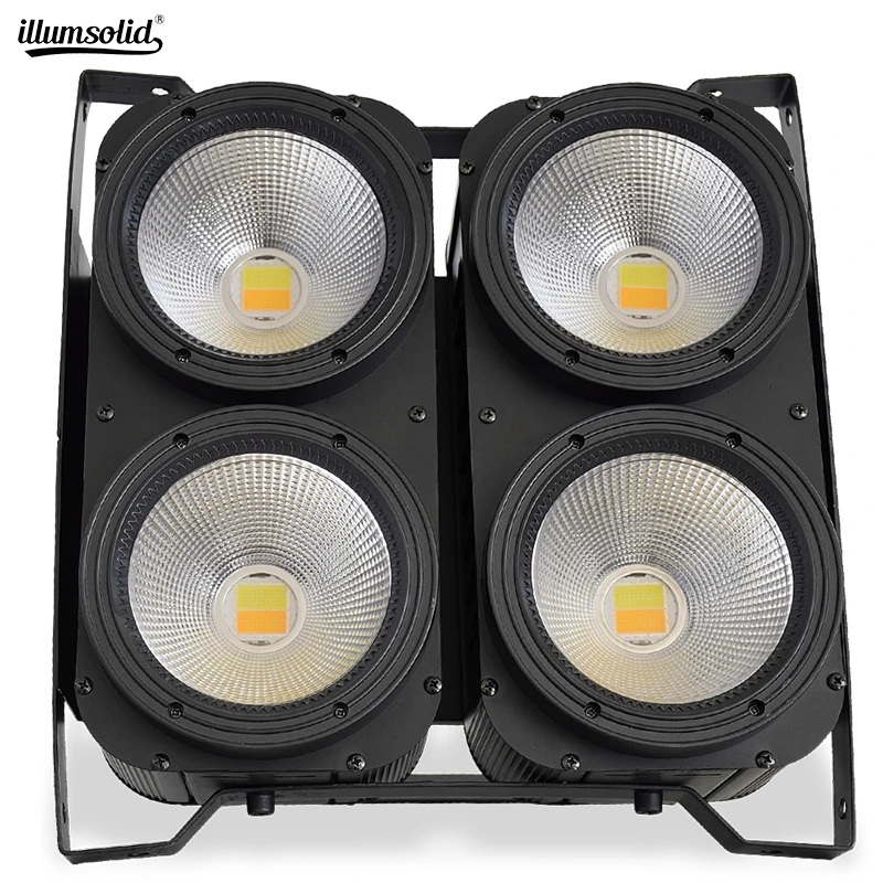 

4X100W LED COB Par Light High Quality 4 Eyes Warm And Cool White DMX Stage Wash Lights For DJ Disco Party Concert Show