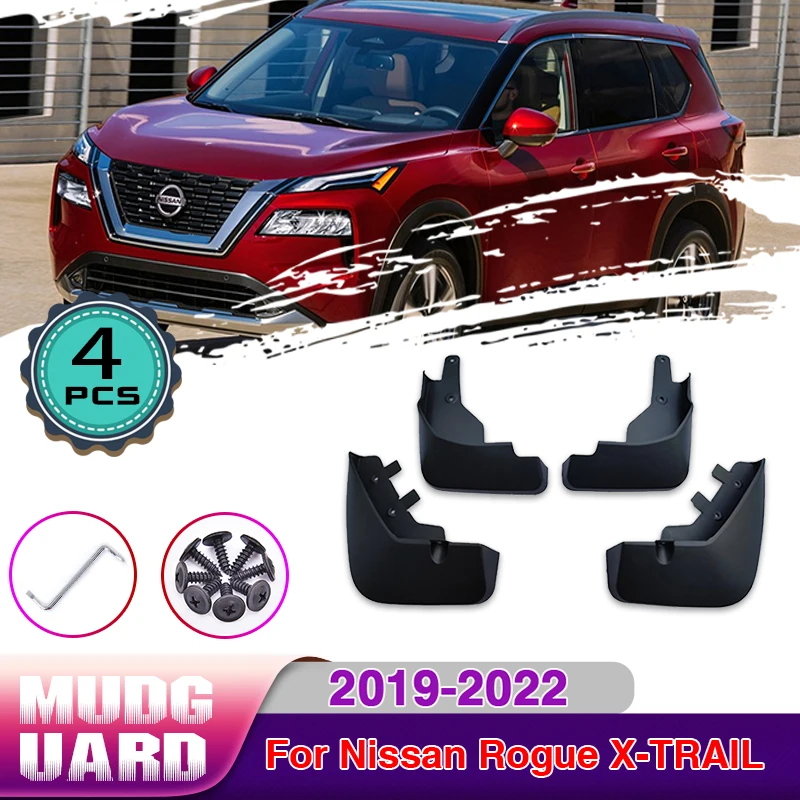 

Car Fender Mudguards For Nissan Rogue X-TRAIL 2019~2022 2020 Auto Front Rear Splash Mud Guards Mudflap Mudguard Car Accessories