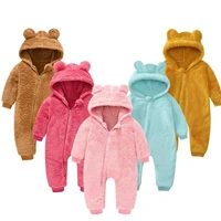 baby romper newborn baby hooded jumpsuit autumn winter clothing baby boy clothes warm onesie outfit fannel for baby