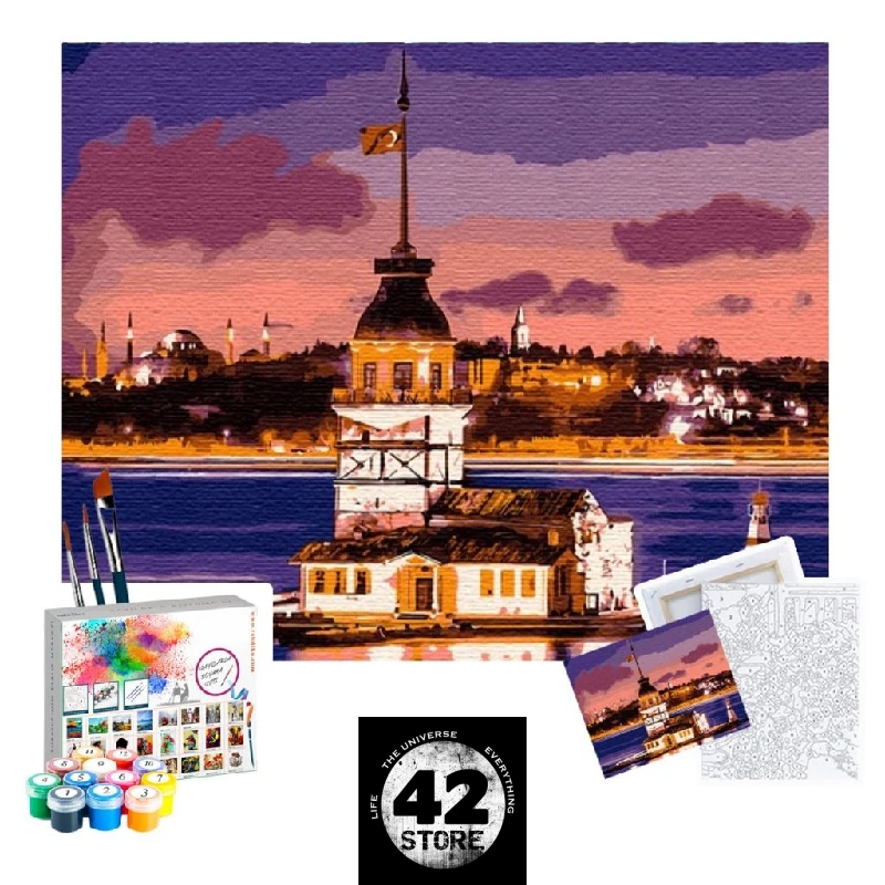Картина размером 40x50 см, холст, шасси Maiden's Tower Tabdiko