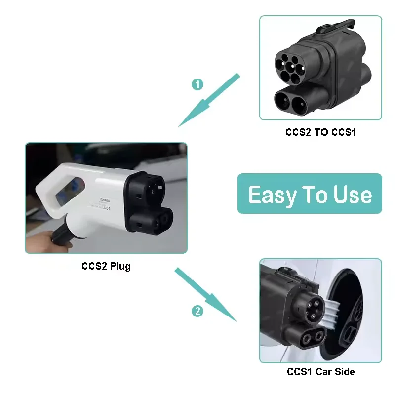 BOSDANTUN адаптер Ccs Combo 1 к 2 Ev автомобильное зарядное устройство 150 кВт Connect Ccs2 Ccs1