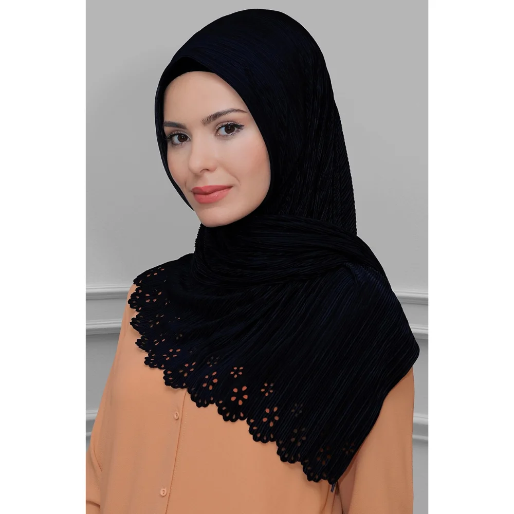 Practical Hijab Scarf Piliseli Fukuro Fabric Flower Pattern Laser Cut Shawl Muslim Sets Abaya Islamic Muslim Women 'S Clothing 2022