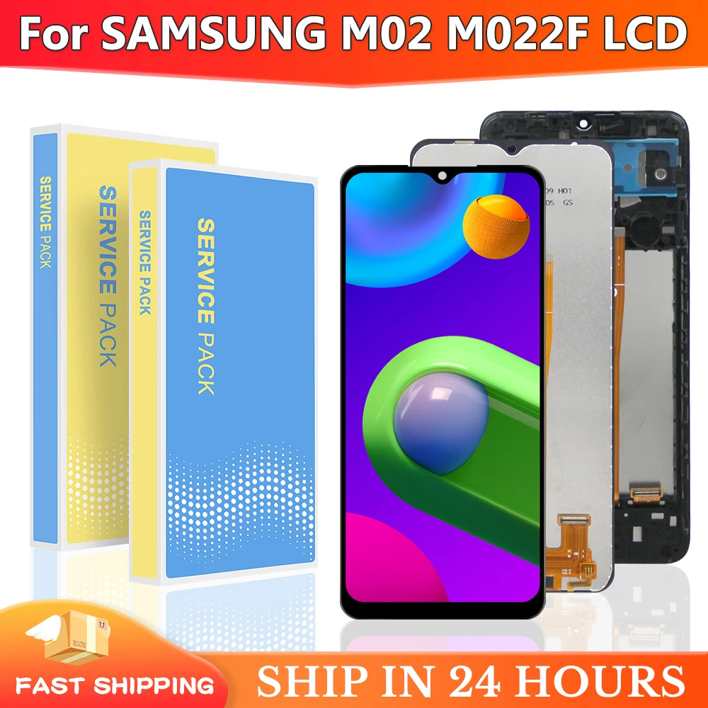 6,5 'Новый оригинальный для Samsung Galaxy M02 M022 2021 SM-M022F SM-M022G SM-M022F/DS ЖК-дисплей с сенсорным экраном и дигитайзером в сборе