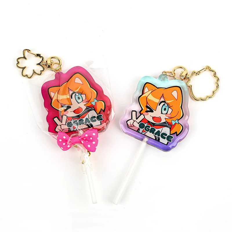 

Vograce, персонализированный прозрачный леденец, фотографический подарок для мужчин и женщин, голографический акриловый брелок