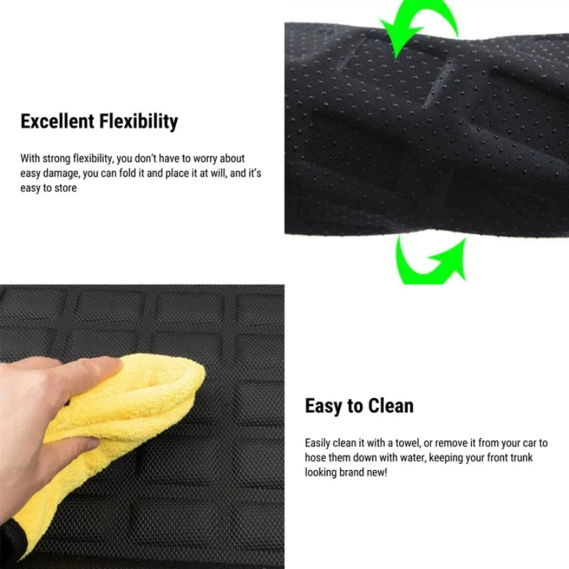 

All-Weather-3d-Front-Trunk-Mats-For-Tesla-Model-Y-2021-2023