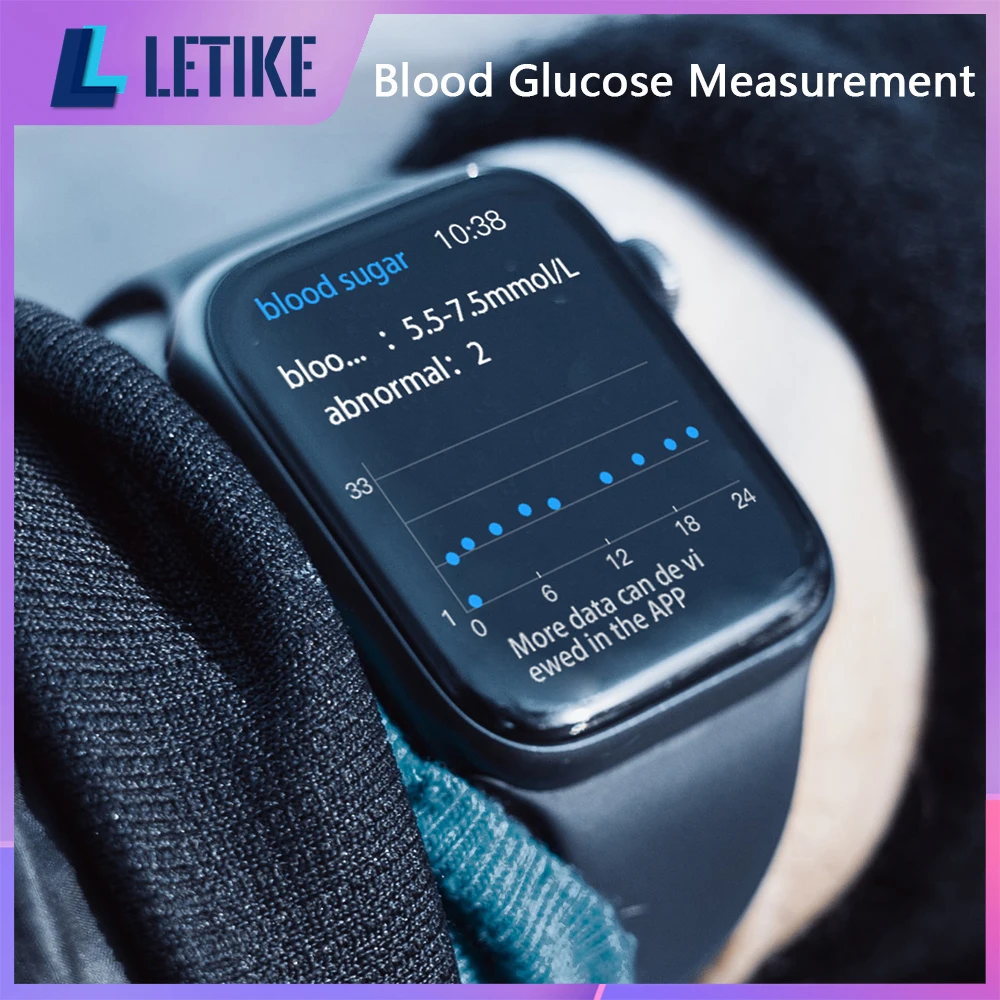 

Painless non-invasive blood glucose measurement monitor SmartWatch Smart Watch Men Women Bluetooth Call watch glucometer 2022