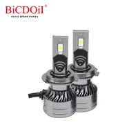 bicdoii h7 led canbus headlight car light bulbs 6000k 4500ml 2pcsset turbo fog lighting 12v lamp 360 degree 30w auto headlamp
