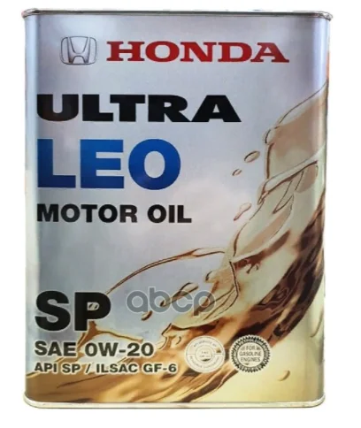 HONDA Масло Моторное Honda Ultra Leo 0w20 Sp Каниста 4 Литра