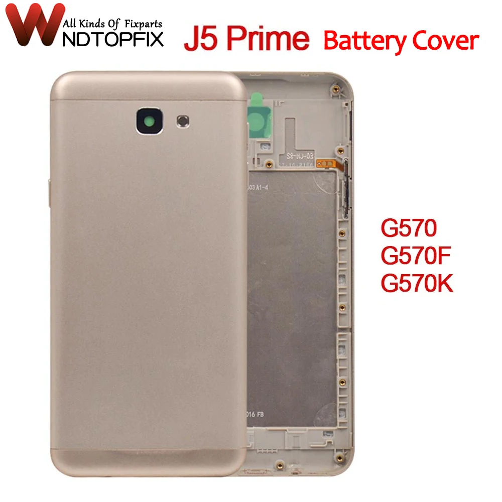 Задняя крышка батарейного отсека для Samsung Galaxy J5 Prime G570 G570F G570K, Задняя стеклянная крышка корпуса для SAMSUNG J5 Prime, Крышка батарейного отсека