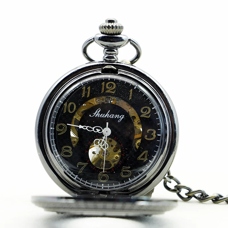Star Vintage Charm Mechanical Pocket Watch Personalised Hand Wind Casual Fashion Men Women Pocket Fob Watches reloj de bolsillo