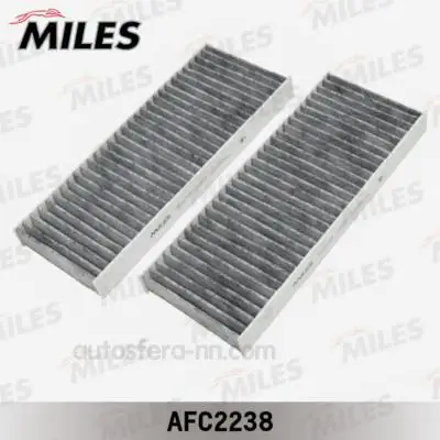 MILES AFC2238 Фильтр салона NISSAN NAVARA/PATHFINDER (упак.2шт.) угольный 1шт |