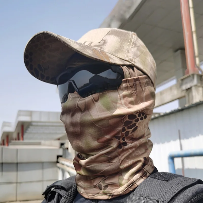 New Tactical Mask Hat Outdoor Climbing Camping Hiking Windproof Sunscreen Sports Baseball Cap Sports Mask Military Equipment