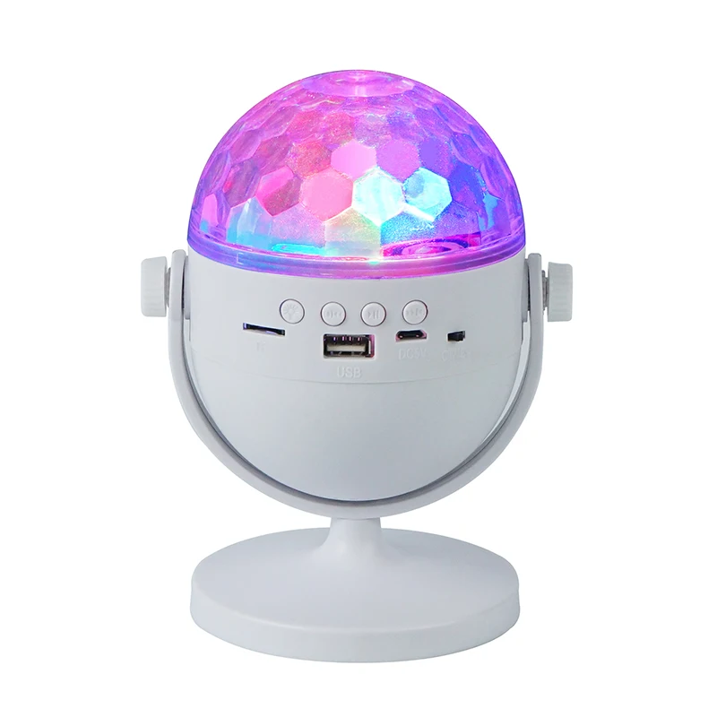 

360° Rotating Star Galaxy Projector Magic Ball Bluetooth Music Sync Night Light Home Party DJ Disco Projector Atmosphere Lamp