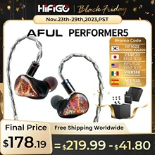 HiFiGO AFUL Performer 5 / Performer5 1DD+4BA In-Ear Monitors Earphones Best Wired Hybrid Driver Headphone HiFi Stage Studio IEMs