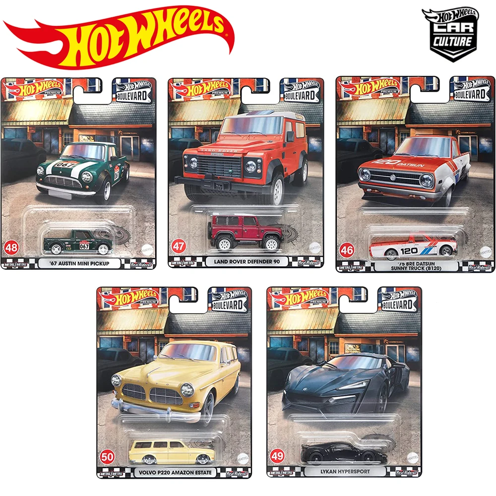 

Hot Wheels Car Culture Premium Boulevard Cars Toy For Children Diecast Metal Case For your Kids Birthday Gift Original Nissan Skyline