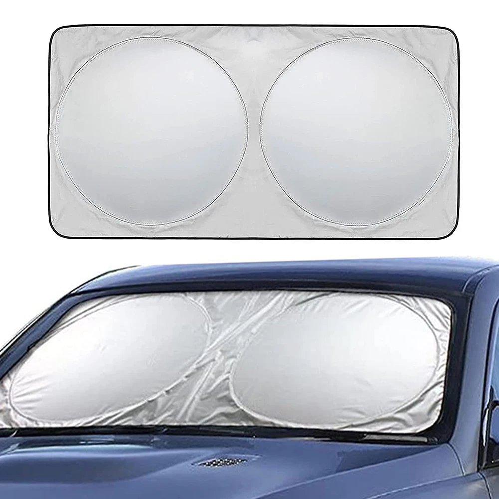 

150 X 70cm Car Sunshade Sun Shade Front Rear Window Film Windshield Visor Cover UV Protect Reflector Car-styling High Quality
