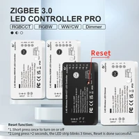 gledopto zigbee 3 0 led strip controller reset key rgbcct pro works with tuya smart life smartthings app voice rf remote switch