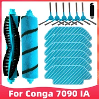 replacement for cecotec conga 7090 ia robot vacuum cleaner spare parts accessories main brush side brush mop cloth rag