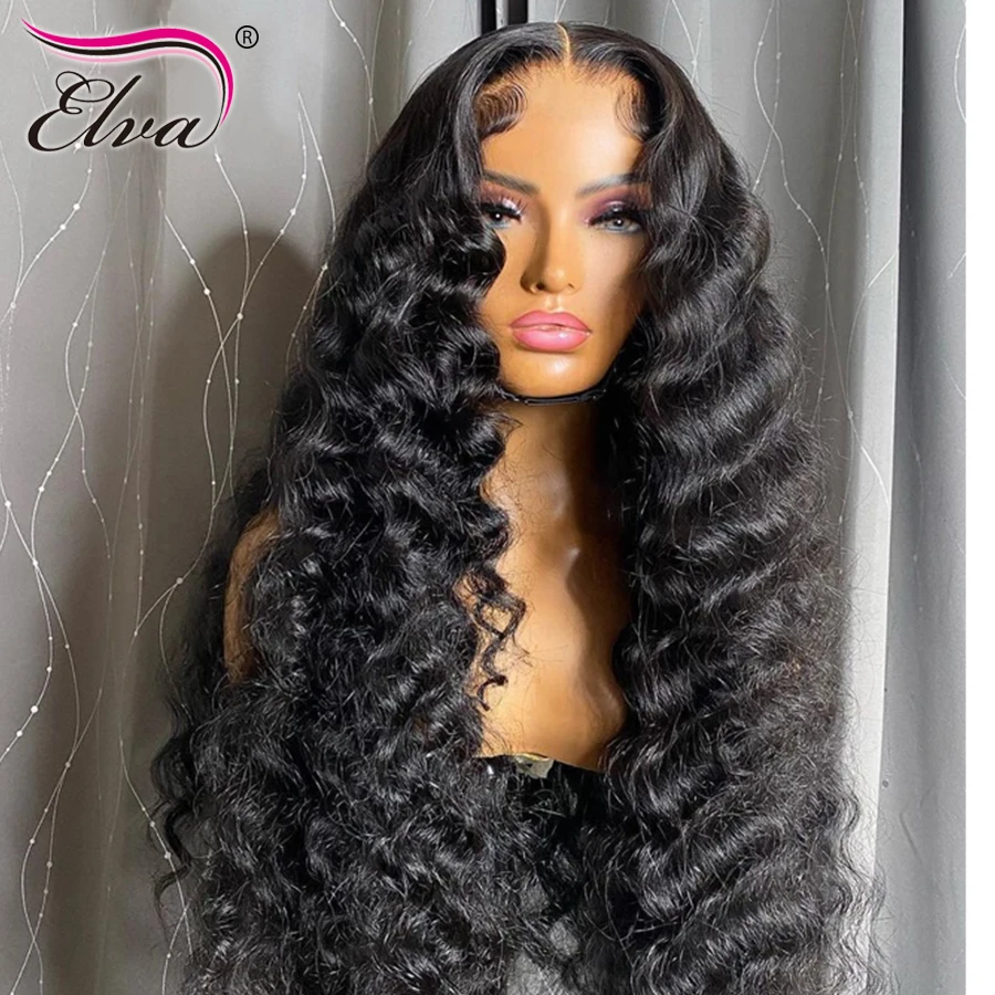 Парики из человеческих волос на сетке спереди 13x6 HD парик с глубокой кружевной